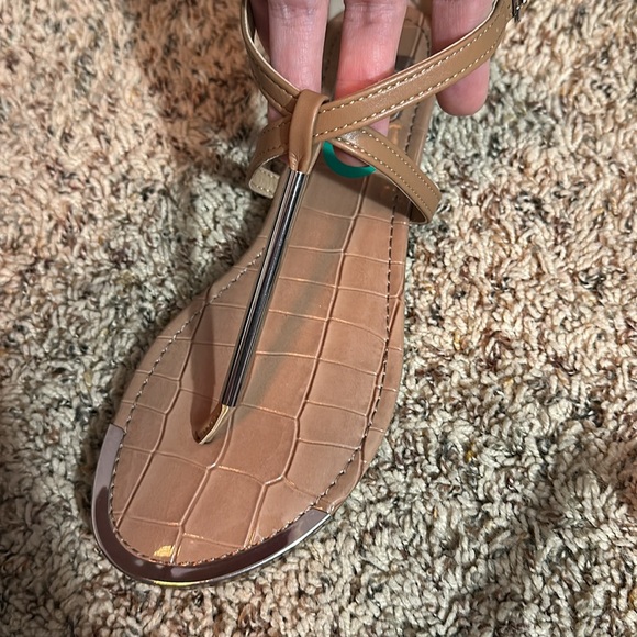 Taupe/Silver sandals - Picture 6 of 6